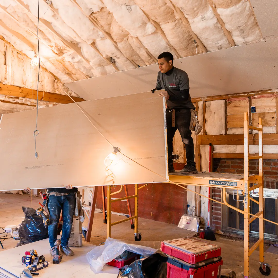 VIVO Contracting team working on a Richmond home renovation
