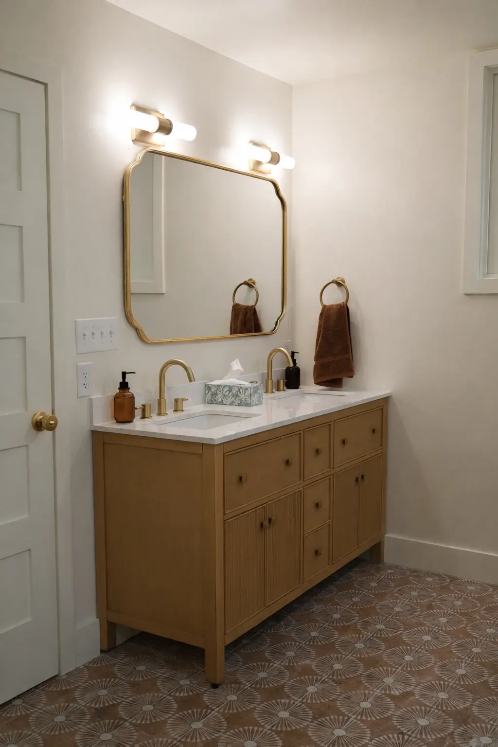 River Road master bathroom custom dresser in Richmond VA